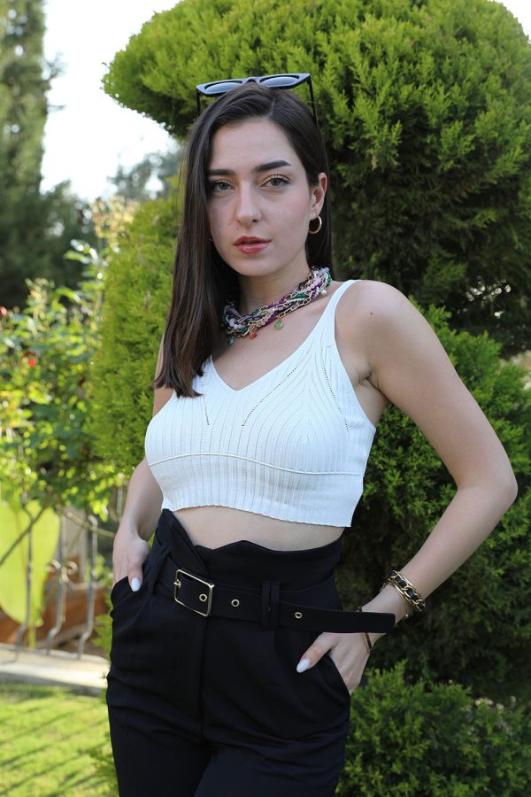 Fitilli Atlet - Beyaz