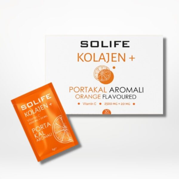 Kolajen Vitamin C Portakal Aromalı 30'lu Şaset 2500 mg + 20 mg