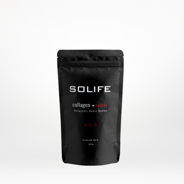 Reishi Mantarı Özlü Kolajenli Hazır Kahve Premium Dark 100 gr